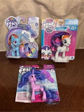 My Little Pony Assorted Colorful Pony Figures - Set of 3